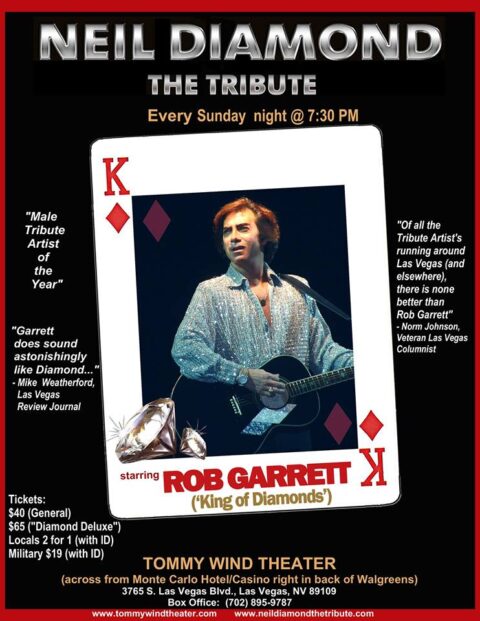 Rob Garret the Neil Diamond Tribute Show Las Vegas